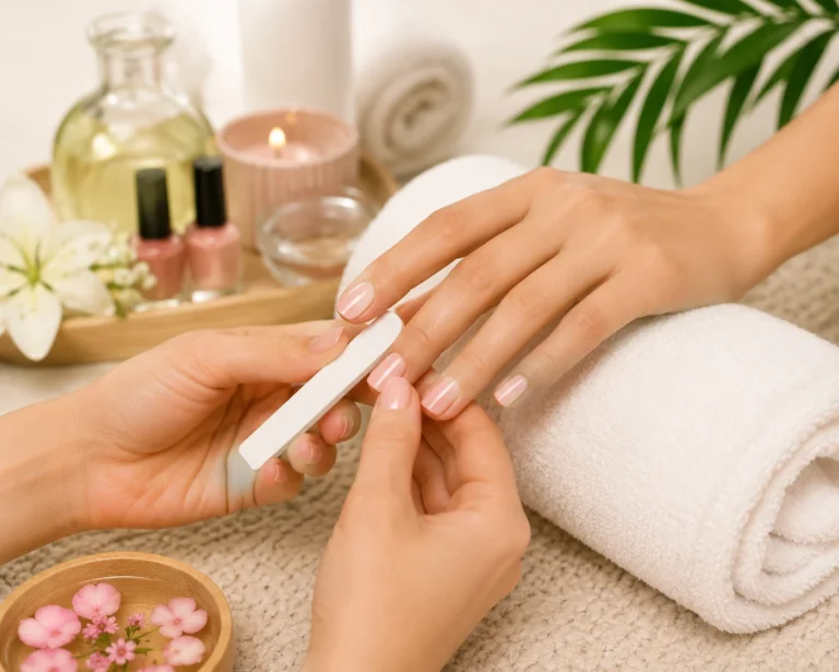 manicure by a certified expert in kannur